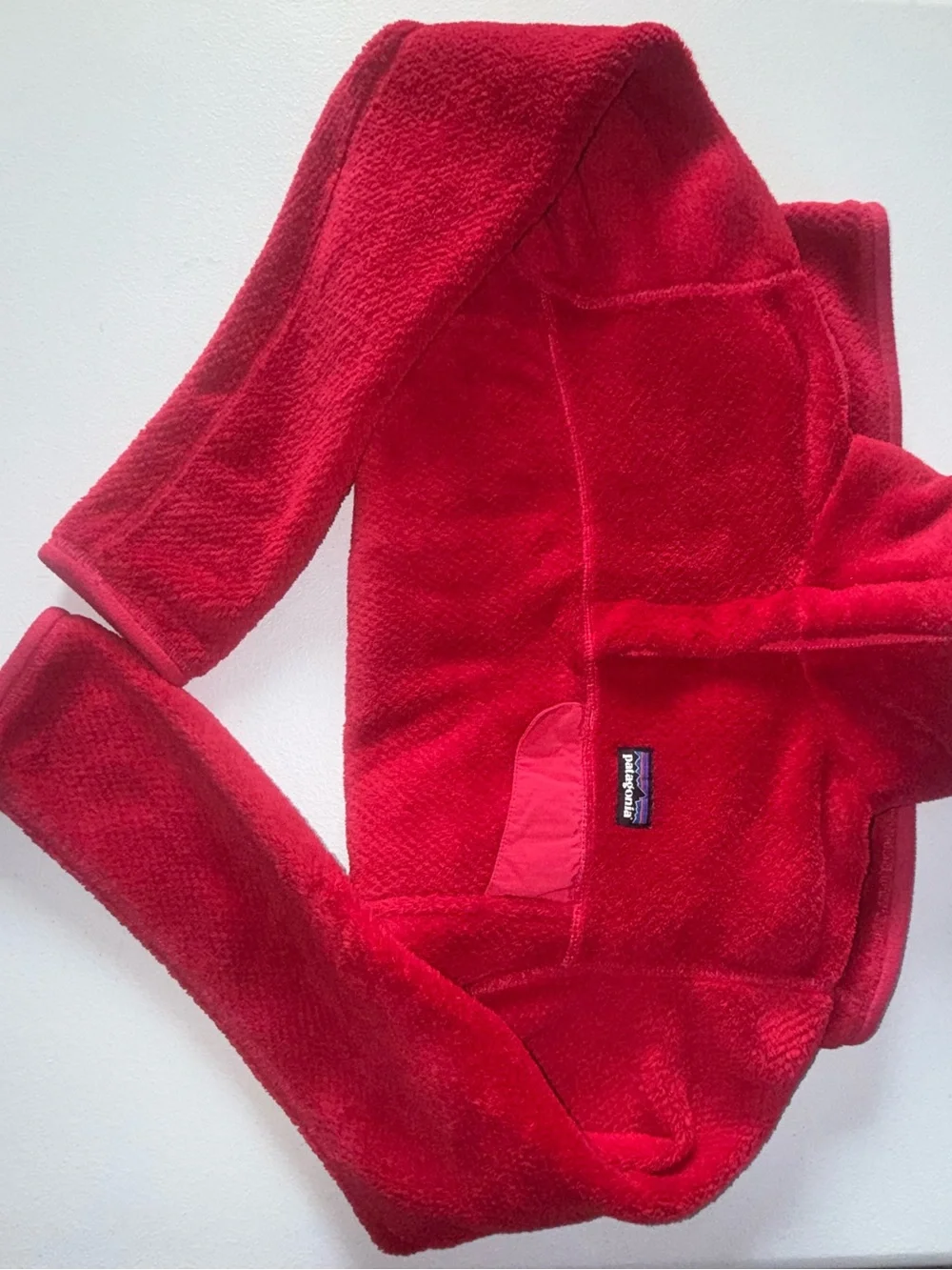 Patagonia Women’s Small Red Polartec Pro Thermal Fleece Pullover cozy outdoor - Picture 3 of 13
